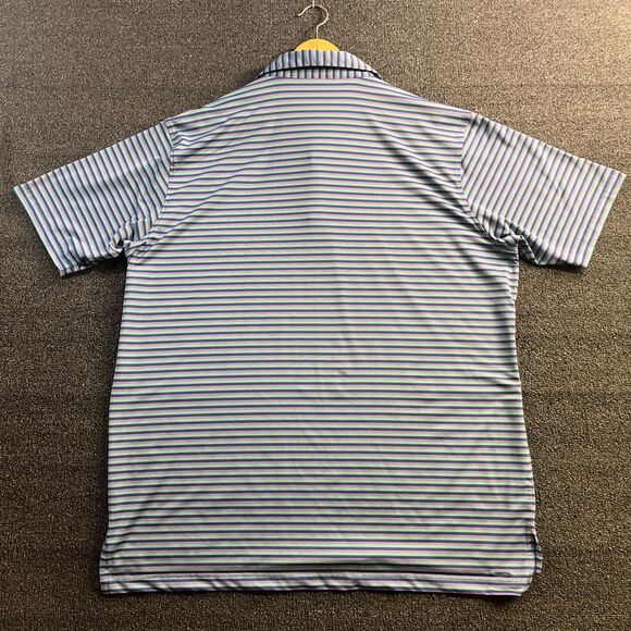 Oliver Ridley Polo Shirt Mens Size‎ 2XL Multicolor Stripe Comfort Short Sleeve - Picture 10 of 12